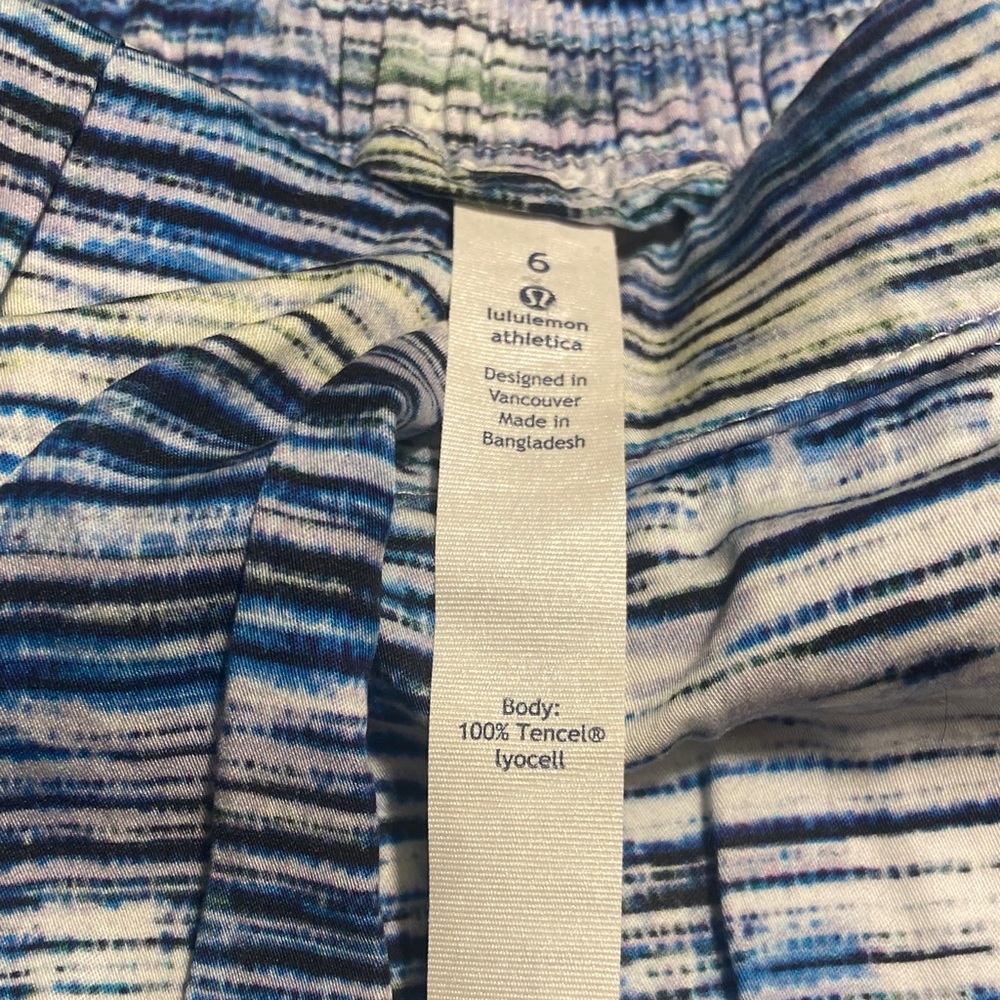 lululemon athletica Multicolor Striped Athletic Shorts